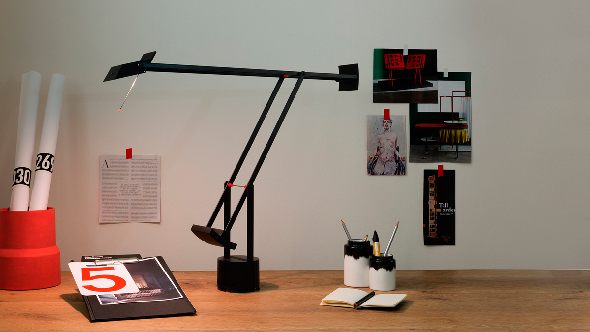 Lámpara de sobremesa Tizio blanca de 780mm